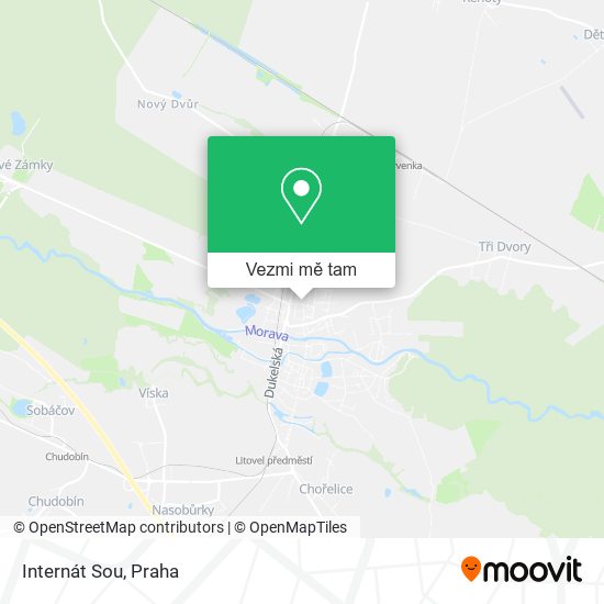 Internát Sou mapa