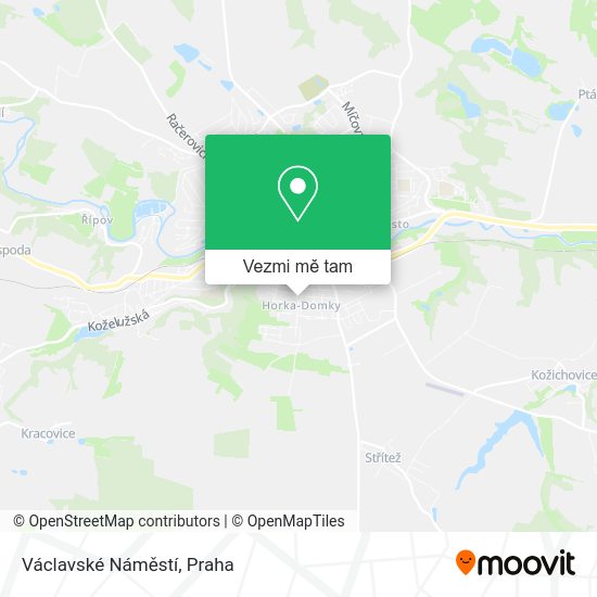 Václavské Náměstí mapa