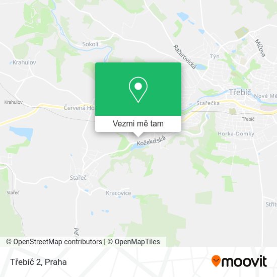 Třebíč 2 mapa