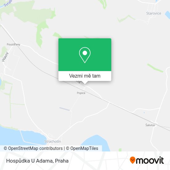 Hospůdka U Adama mapa