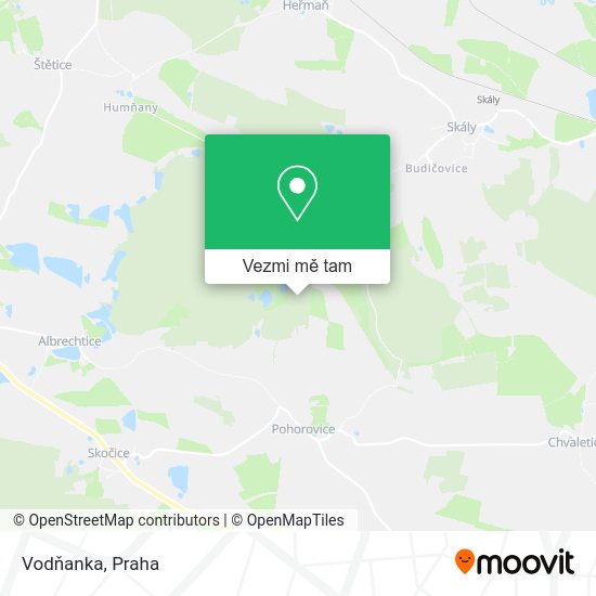 Vodňanka mapa