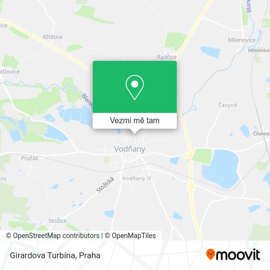 Girardova Turbína mapa