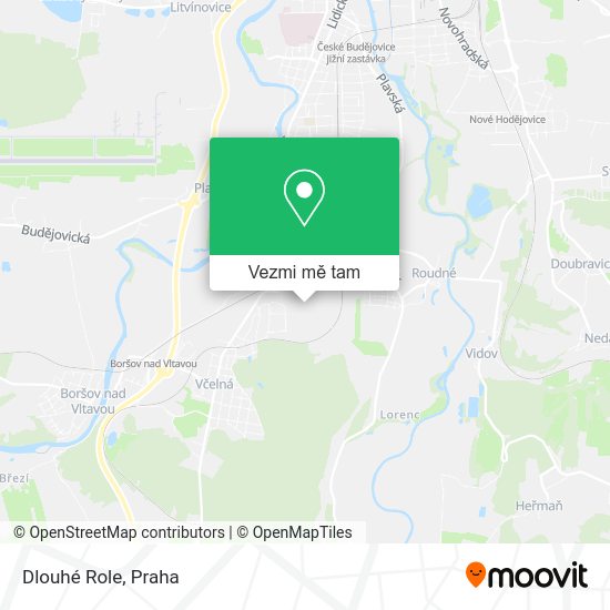 Dlouhé Role mapa