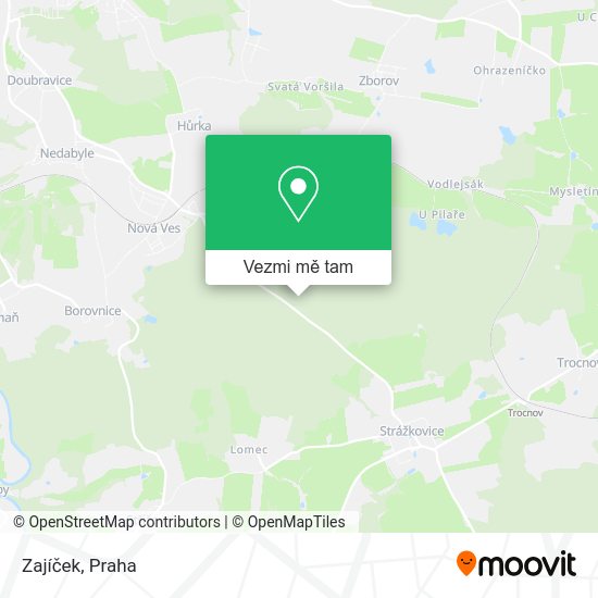 Zajíček mapa