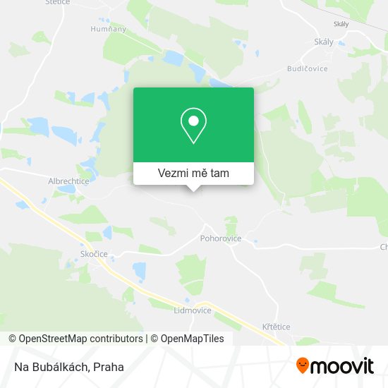 Na Bubálkách mapa