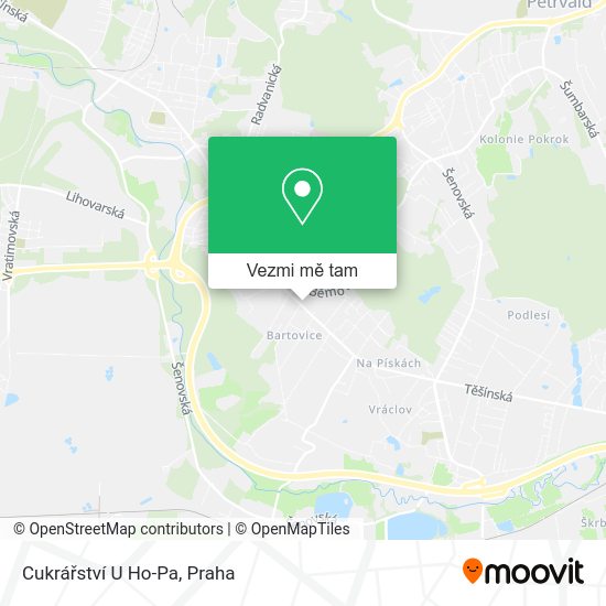 Cukrářství U Ho-Pa mapa