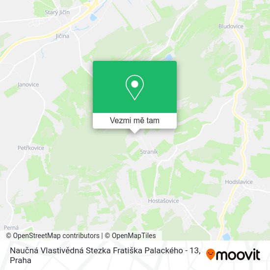 Naučná Vlastivědná Stezka Fratiška Palackého - 13 mapa