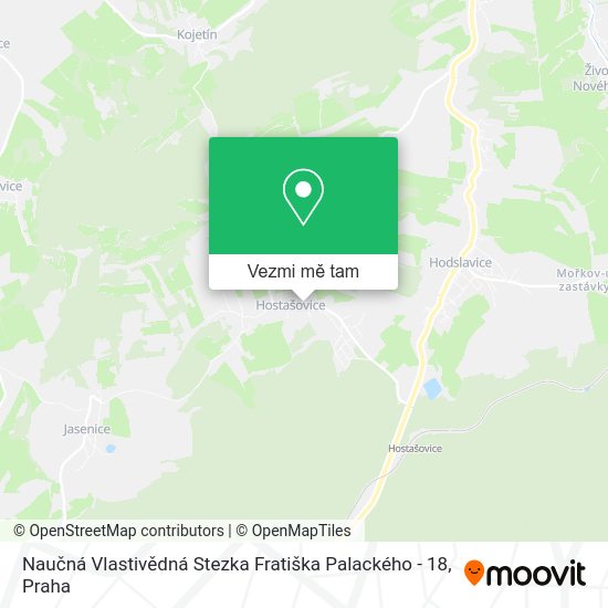 Naučná Vlastivědná Stezka Fratiška Palackého - 18 mapa