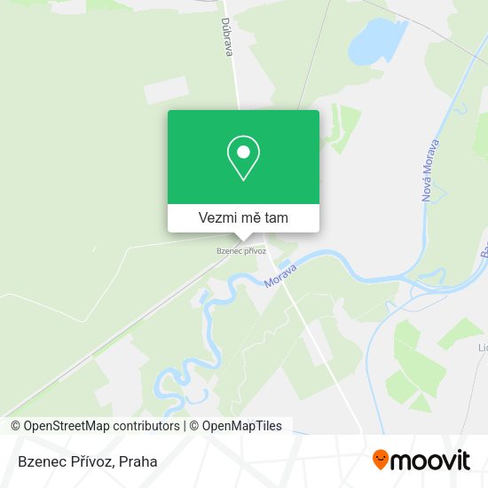Bzenec Přívoz mapa