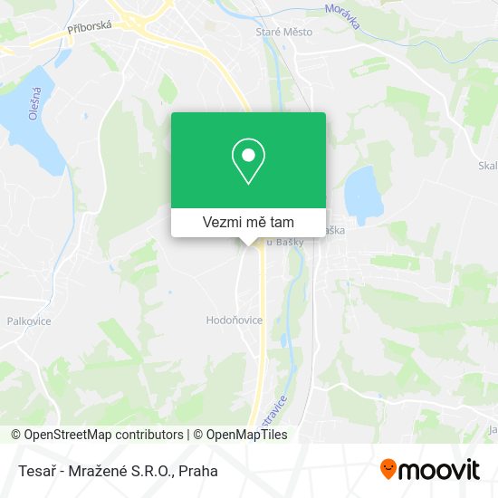 Tesař - Mražené S.R.O. mapa