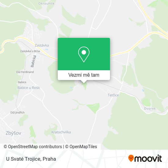 U Svaté Trojice mapa