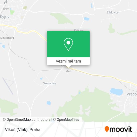 Vlkoš (Vlak) mapa