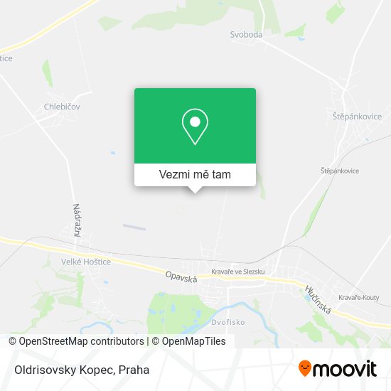 Oldrisovsky Kopec mapa
