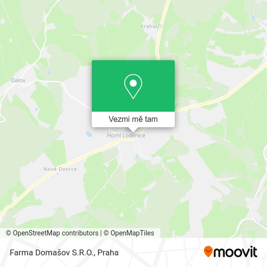Farma Domašov S.R.O. mapa