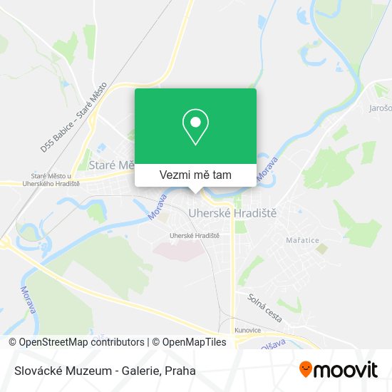 Slovácké Muzeum - Galerie mapa
