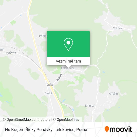 Ns Krajem Říčky Ponávky: Lelekovice mapa