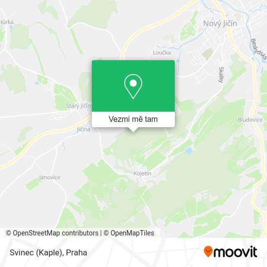 Svinec (Kaple) mapa