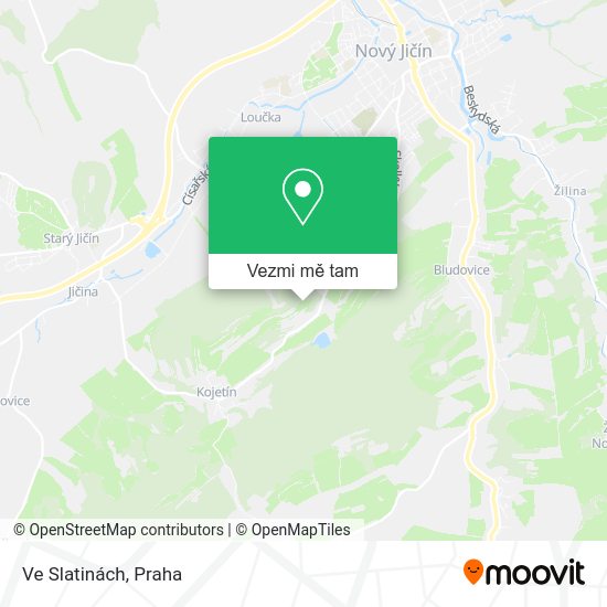 Ve Slatinách mapa