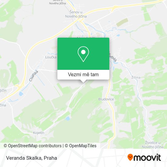 Veranda Skalka mapa