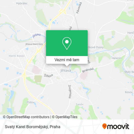 Svatý Karel Boromějský mapa