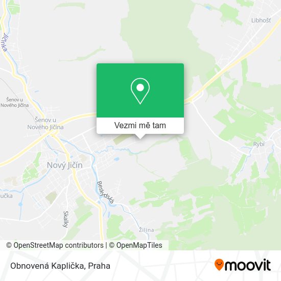 Obnovená Kaplička mapa