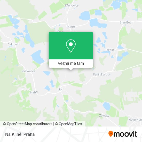 Na Klíně mapa