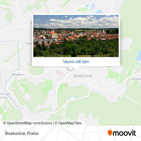 Boskovice mapa