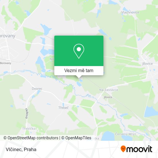 Vlčinec mapa