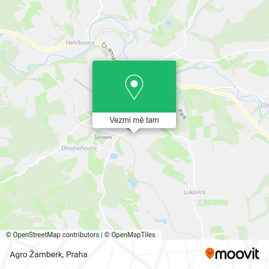 Agro Žamberk mapa