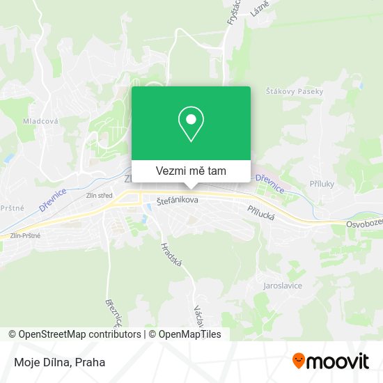 Moje Dílna mapa