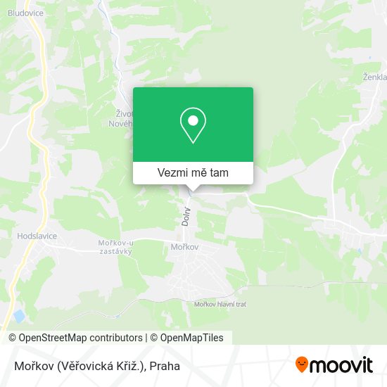 Mořkov (Věřovická Křiž.) mapa