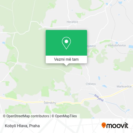 Kobylí Hlava mapa