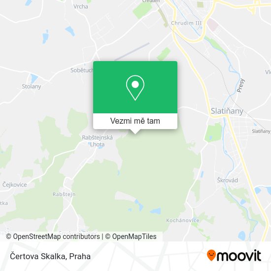 Čertova Skalka mapa