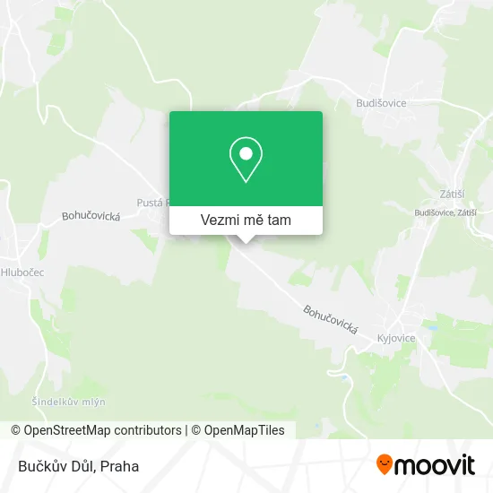 Bučkův Důl mapa