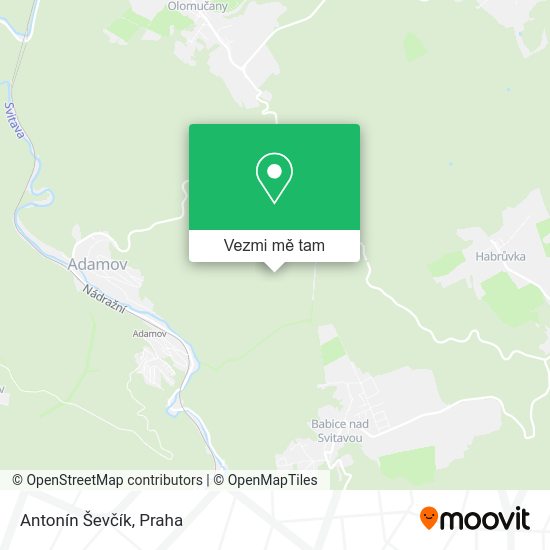 Antonín Ševčík mapa