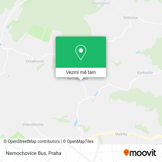 Nemochovice Bus mapa