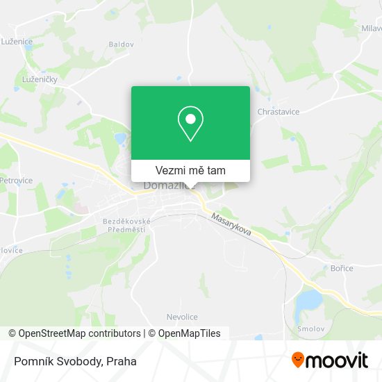 Pomník Svobody mapa