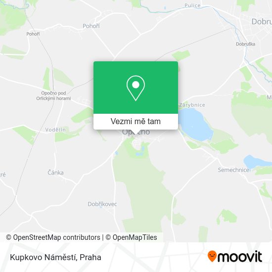 Kupkovo Náměstí mapa