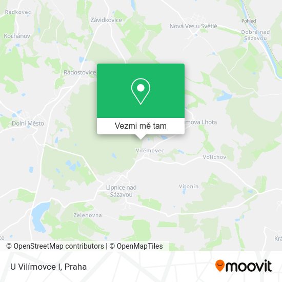 U Vilímovce I mapa