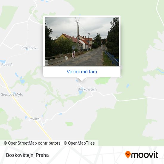 Boskovštejn mapa