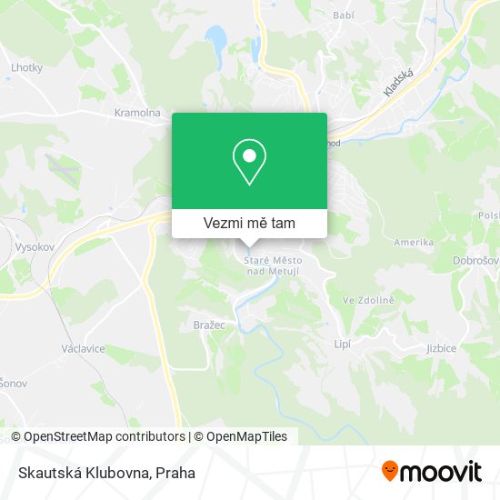Skautská Klubovna mapa