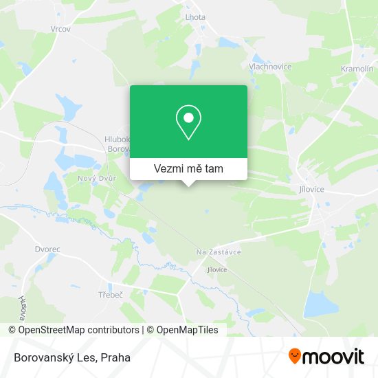 Borovanský Les mapa