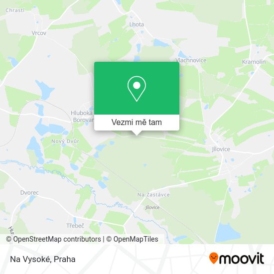 Na Vysoké mapa