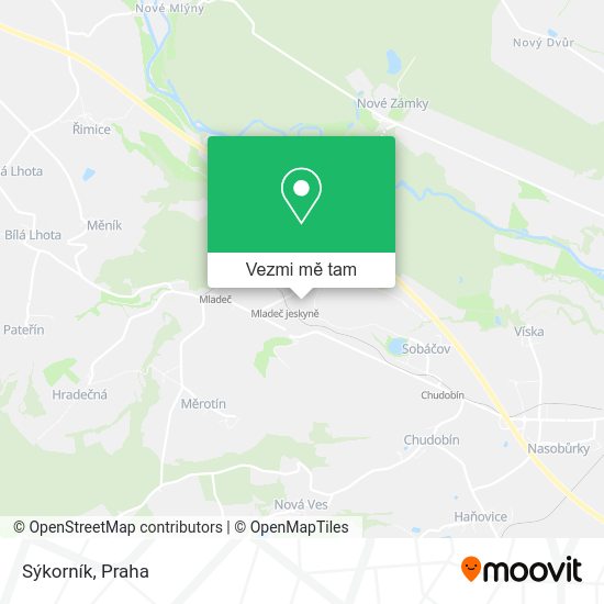 Sýkorník mapa