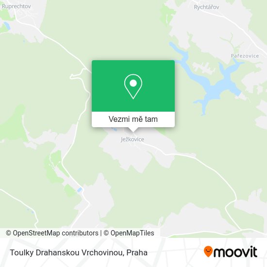 Toulky Drahanskou Vrchovinou mapa