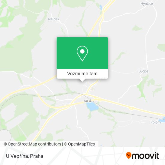 U Vepřína mapa