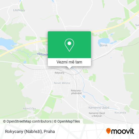 Rokycany (Nábřeží) mapa