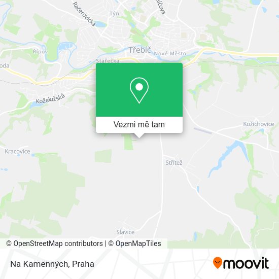Na Kamenných mapa