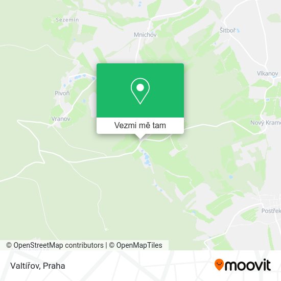 Valtířov mapa