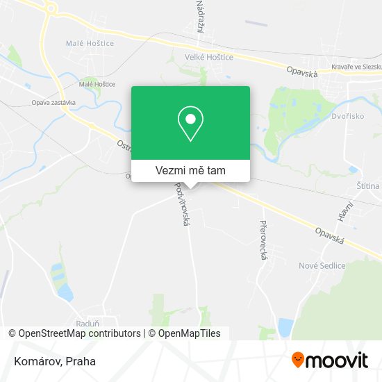 Komárov mapa